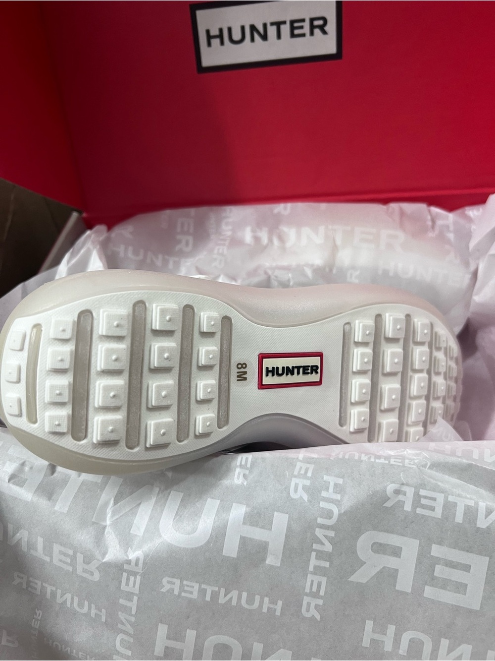 Hunter Boots Mire Mary Jane Sneaker Flats White Free People Size 6 7 8 9 10 11 - Picture 14 of 14